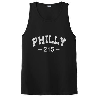 Philly 215 Retro Vintage Shirt Gift Wos PosiCharge Competitor Tank