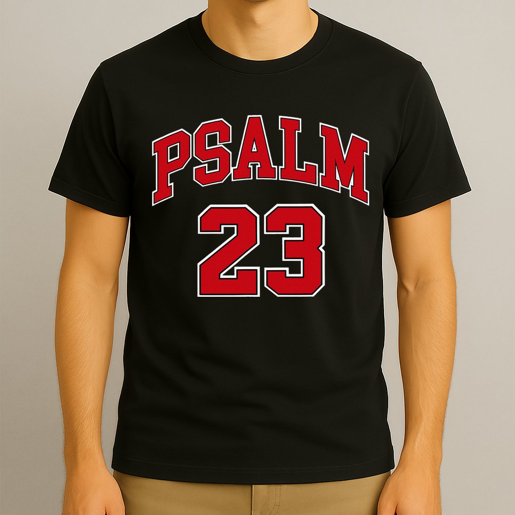 Psalm 23 Retro Sneakerhead Christian Bible Jesus T-Shirt