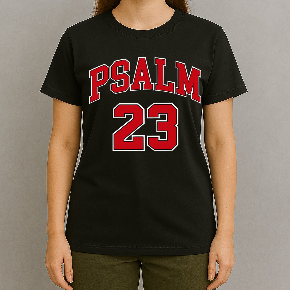 Psalm 23 Retro Sneakerhead Christian Bible Jesus T-Shirt