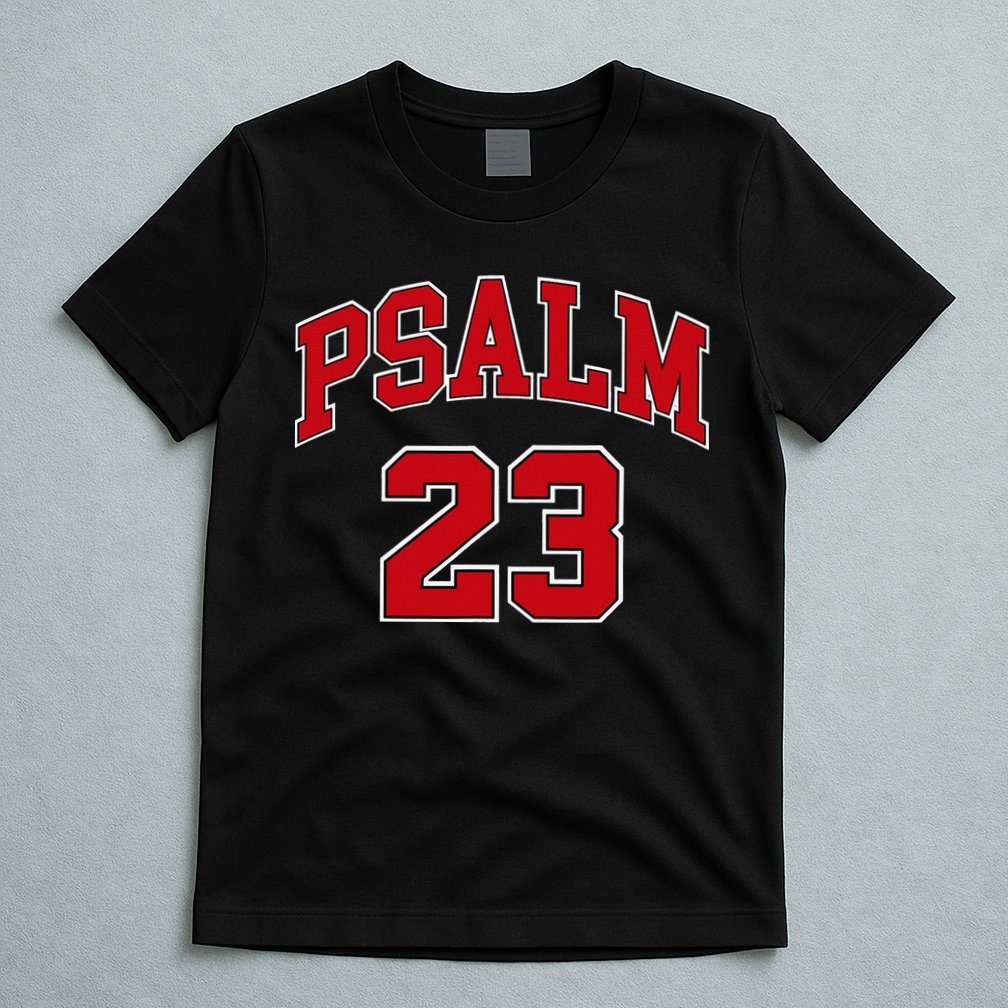 Psalm 23 Retro Sneakerhead Christian Bible Jesus T-Shirt