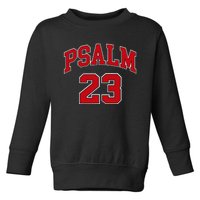 Psalm 23 Retro Sneakerhead Christian Bible Jesus Toddler Sweatshirt