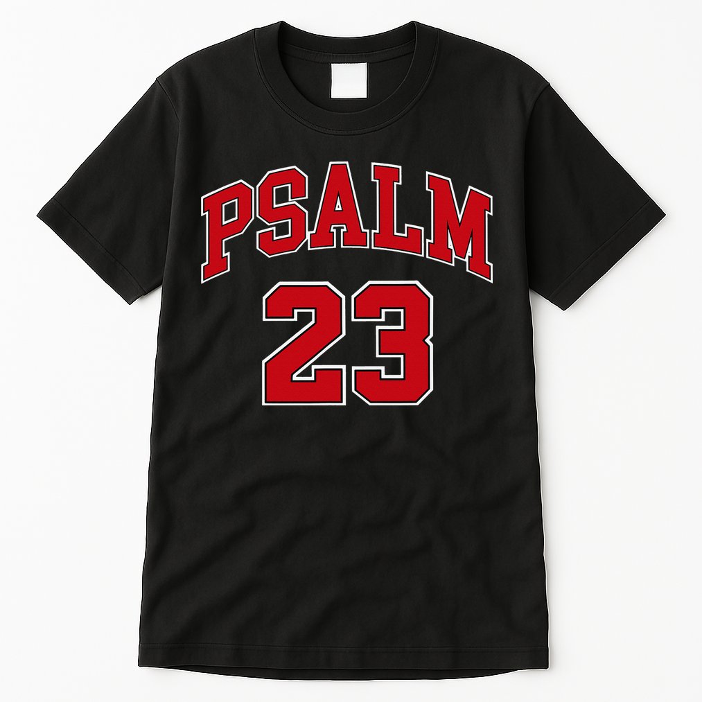 Psalm 23 Retro Sneakerhead Christian Bible Jesus Tall T-Shirt