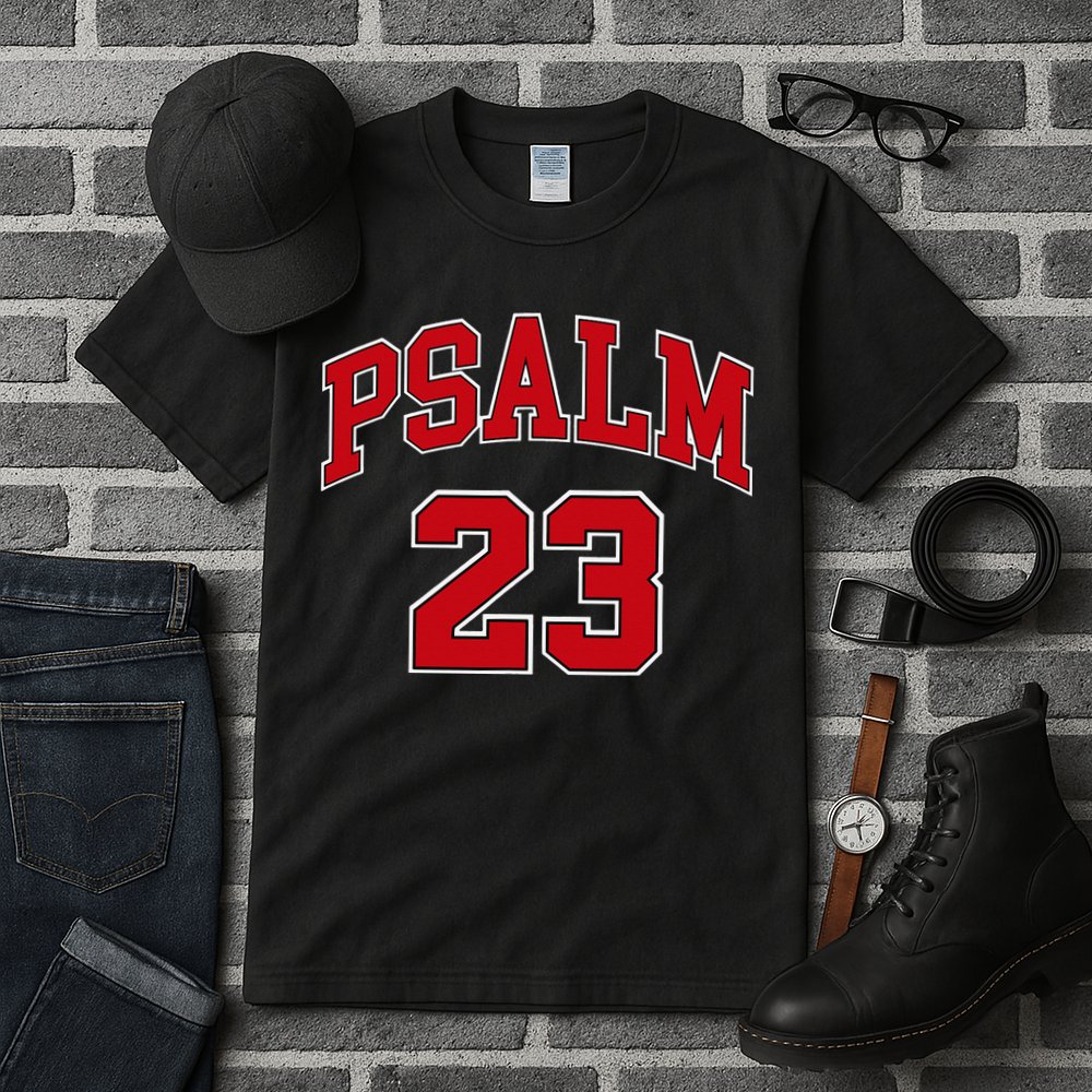 Psalm 23 Retro Sneakerhead Christian Bible Jesus Tall T-Shirt