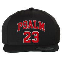 Psalm 23 Retro Sneakerhead Christian Bible Jesus Wool Snapback Cap