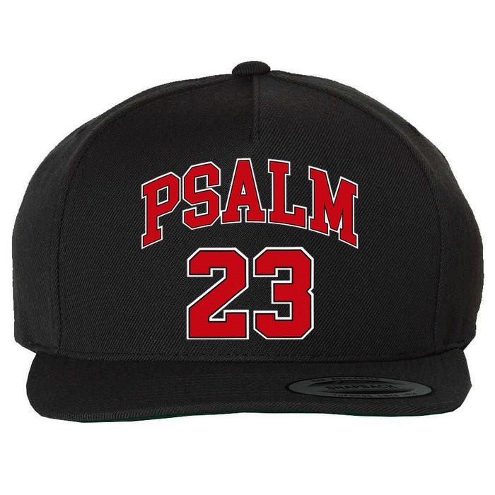 Psalm 23 Retro Sneakerhead Christian Bible Jesus Wool Snapback Cap