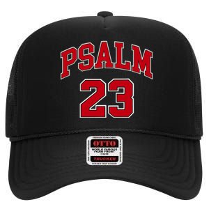 Psalm 23  Retro Sneakerhead Christian Bible Jesus High Crown Mesh Back Trucker Hat