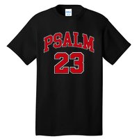 Psalm 23  Retro Sneakerhead Christian Bible Jesus Tall T-Shirt