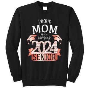 Proud 2024 Senior Mom I Elegant Rose Celebration Outfit Sweatshirt