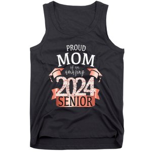 Proud 2024 Senior Mom I Elegant Rose Celebration Outfit Tank Top