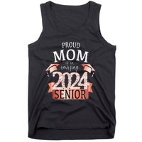 Proud 2024 Senior Mom I Elegant Rose Celebration Outfit Tank Top