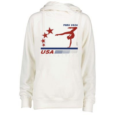 Paris 2024 Summer Games Gymnastics America Sports Womens Funnel Neck Pullover Hood