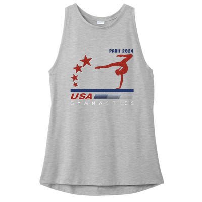 Paris 2024 Summer Games Gymnastics America Sports Ladies PosiCharge Tri-Blend Wicking Tank