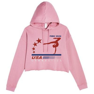 Paris 2024 Summer Games Gymnastics America Sports Crop Fleece Hoodie