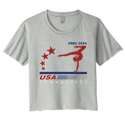 Paris 2024 Summer Games Gymnastics America Sports Women's Crop Top Tee