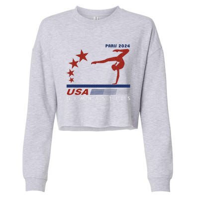 Paris 2024 Summer Games Gymnastics America Sports Cropped Pullover Crew