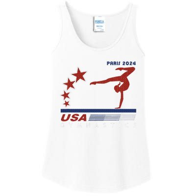 Paris 2024 Summer Games Gymnastics America Sports Ladies Essential Tank