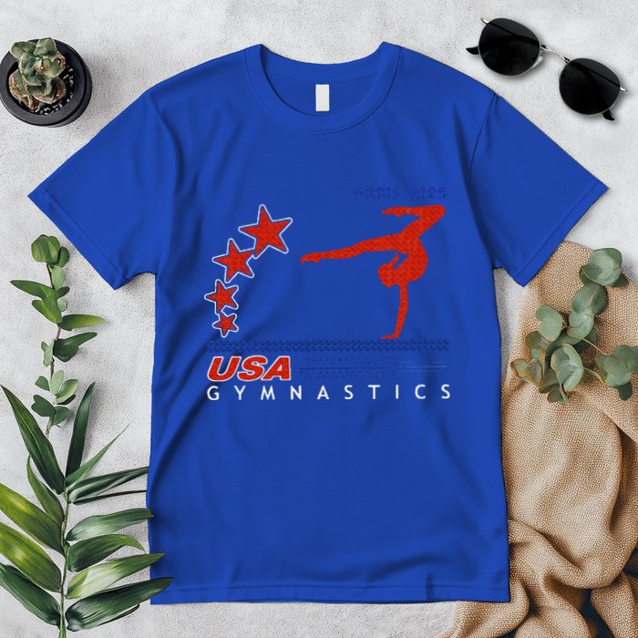 Paris 2025 Summer Games Gymnastics America Sports Premium T-Shirt