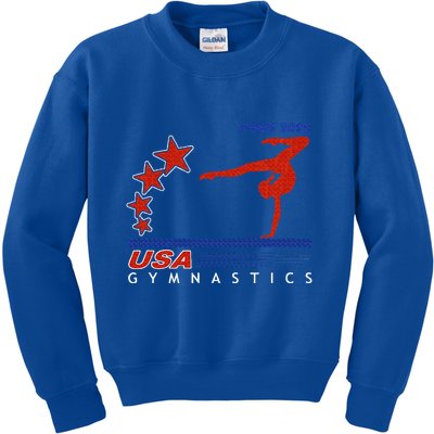 Paris 2025 Summer Games Gymnastics America Sports Kids Sweatshirt