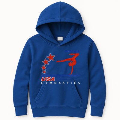 Paris 2025 Summer Games Gymnastics America Sports Kids Hoodie