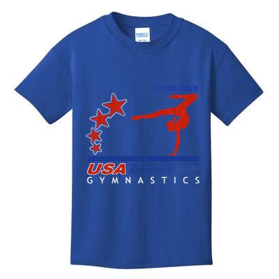 Paris 2025 Summer Games Gymnastics America Sports Kids T-Shirt