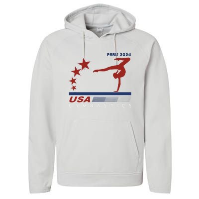 Paris 2024 Summer Games Gymnastics America Sports Performance Fleece Hoodie