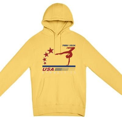 Paris 2024 Summer Games Gymnastics America Sports Premium Pullover Hoodie