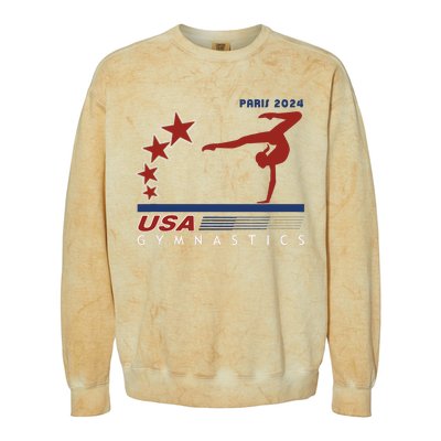 Paris 2024 Summer Games Gymnastics America Sports Colorblast Crewneck Sweatshirt