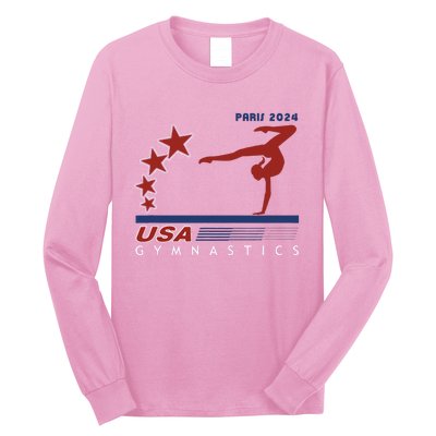 Paris 2024 Summer Games Gymnastics America Sports Long Sleeve Shirt