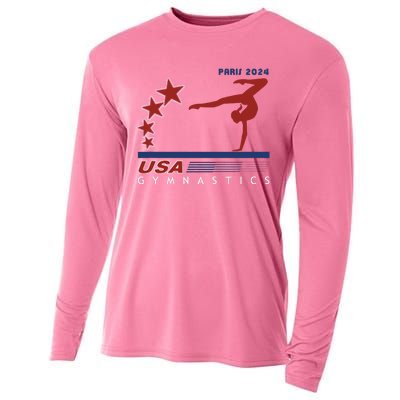 Paris 2024 Summer Games Gymnastics America Sports Cooling Performance Long Sleeve Crew