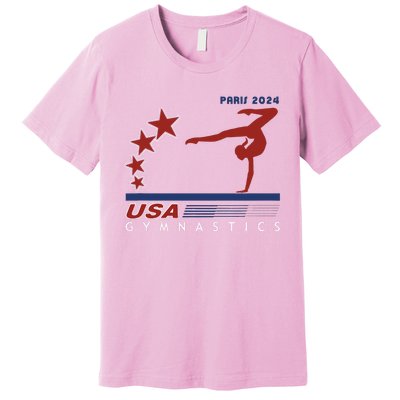 Paris 2024 Summer Games Gymnastics America Sports Premium T-Shirt