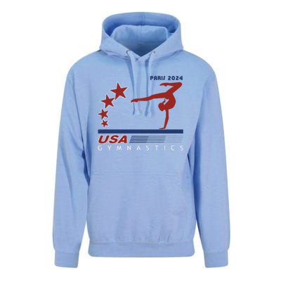 Paris 2024 Summer Games Gymnastics America Sports Unisex Surf Hoodie