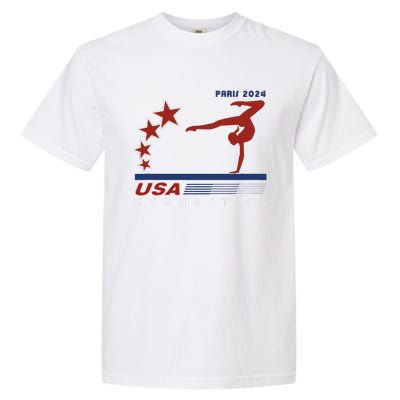 Paris 2024 Summer Games Gymnastics America Sports Garment-Dyed Heavyweight T-Shirt