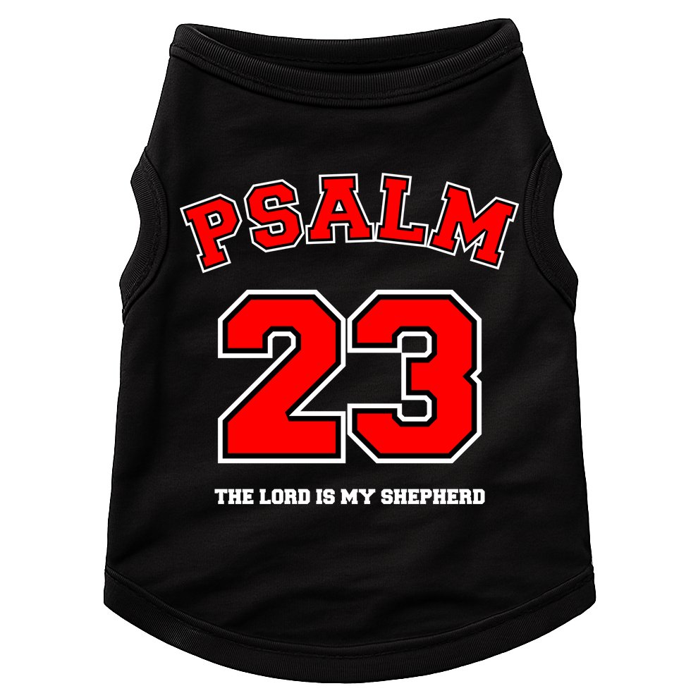 Psalm 23 The Lord Is My Shepherd Bible Verse Christian Jersey Doggie Tank
