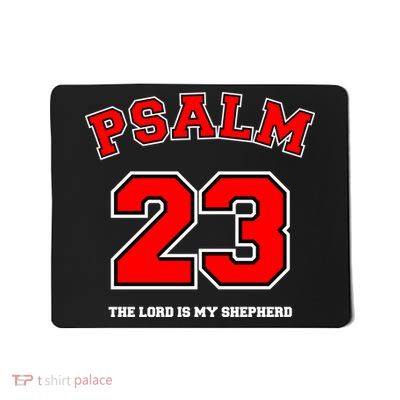 Psalm 23 The Lord Is My Shepherd Bible Verse Christian Jersey Mousepad