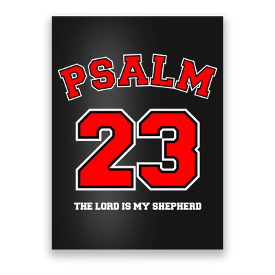 Psalm 23 The Lord Is My Shepherd Bible Verse Christian Jersey Poster