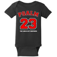Psalm 23 The Lord Is My Shepherd Bible Verse Christian Jersey Baby Bodysuit