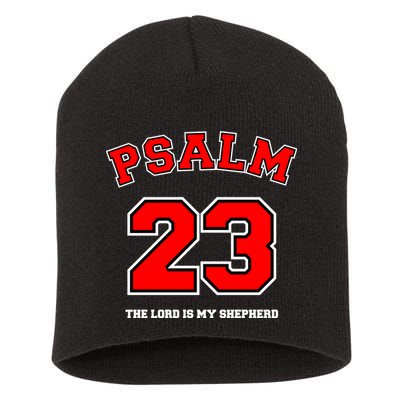 Psalm 23 The Lord Is My Shepherd Bible Verse Christian Jersey Short Acrylic Beanie