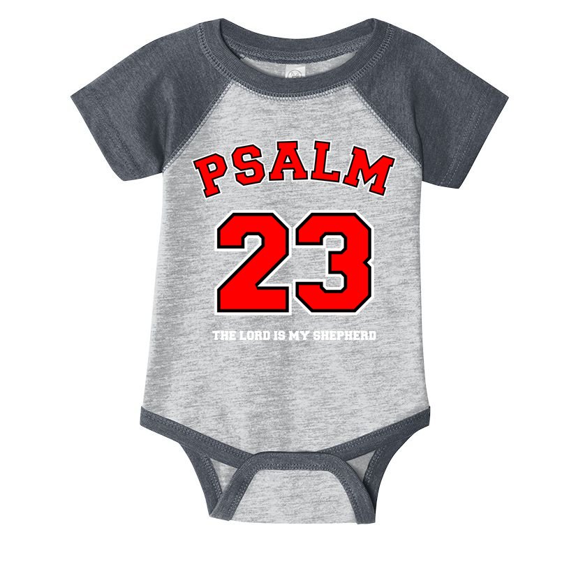 Psalm 23 The Lord Is My Shepherd Bible Verse Christian Jersey Infant Baby Jersey Bodysuit