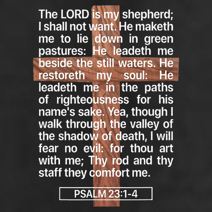 Psalm 23 The Book Of Psalms 2314 The Lord Is My Shepherd Cool Comfort Performance Bucket Hat