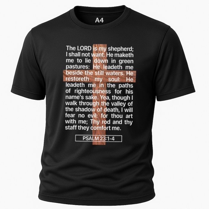 Psalm 23 The Book Of Psalms 2314 The Lord Is My Shepherd Performance Shirt