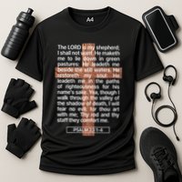 Psalm 23 The Book Of Psalms 2314 The Lord Is My Shepherd Performance Shirt