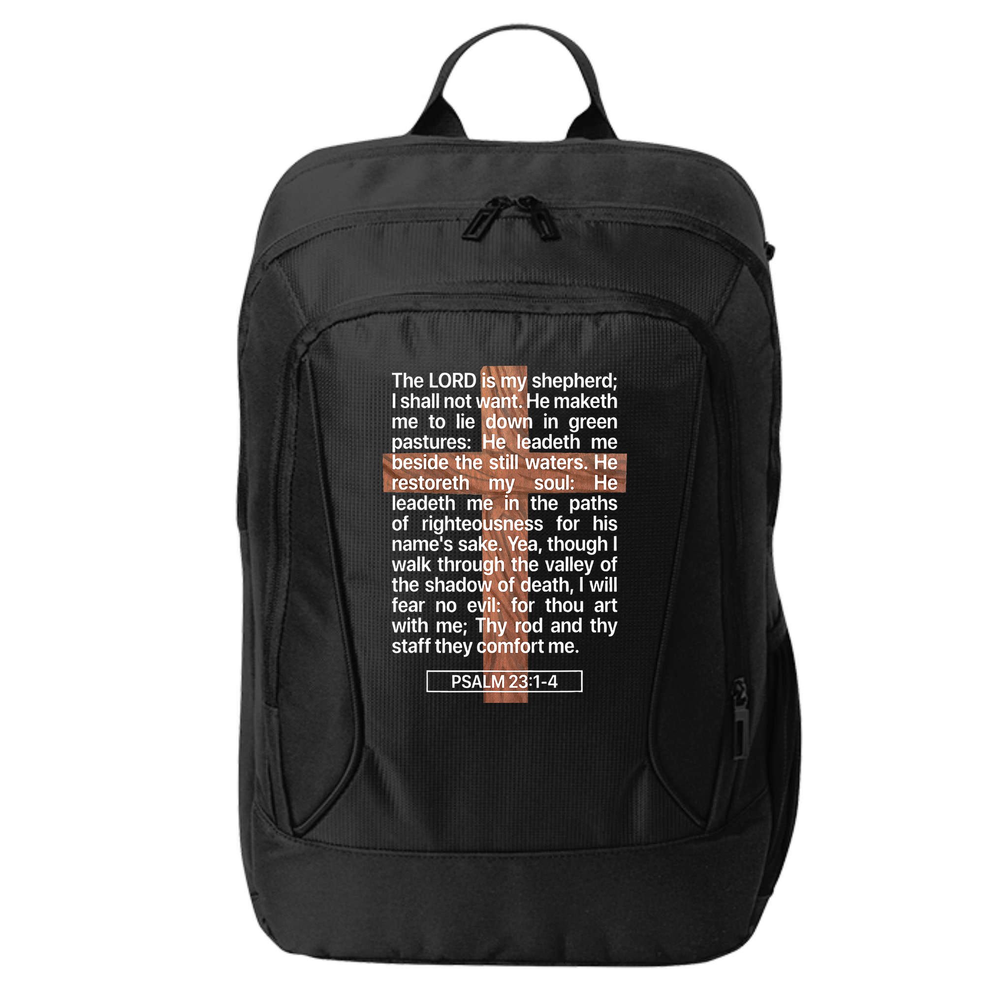 Psalm 23 The Book Of Psalms 2314 The Lord Is My Shepherd City Backpack