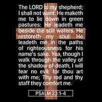 Psalm 23 The Book Of Psalms 2314 The Lord Is My Shepherd Drawstring Bag