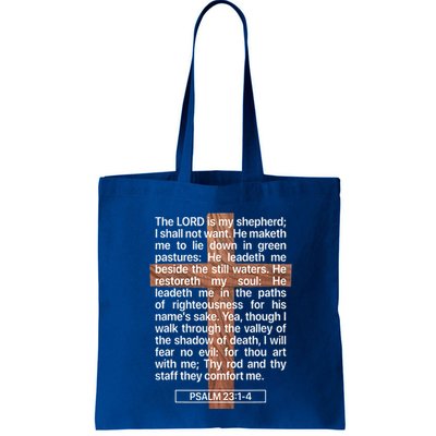 Psalm 23 The Book Of Psalms 2314 The Lord Is My Shepherd Bag