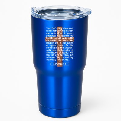 Psalm 23 The Book Of Psalms 2314 The Lord Is My Shepherd Tumbler