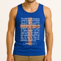 Psalm 23 The Book Of Psalms 2314 The Lord Is My Shepherd Tank Top