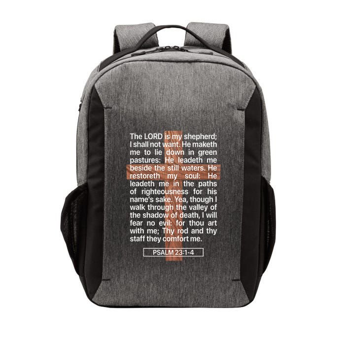 Psalm 23 The Book Of Psalms 2314 The Lord Is My Shepherd Vector Backpack
