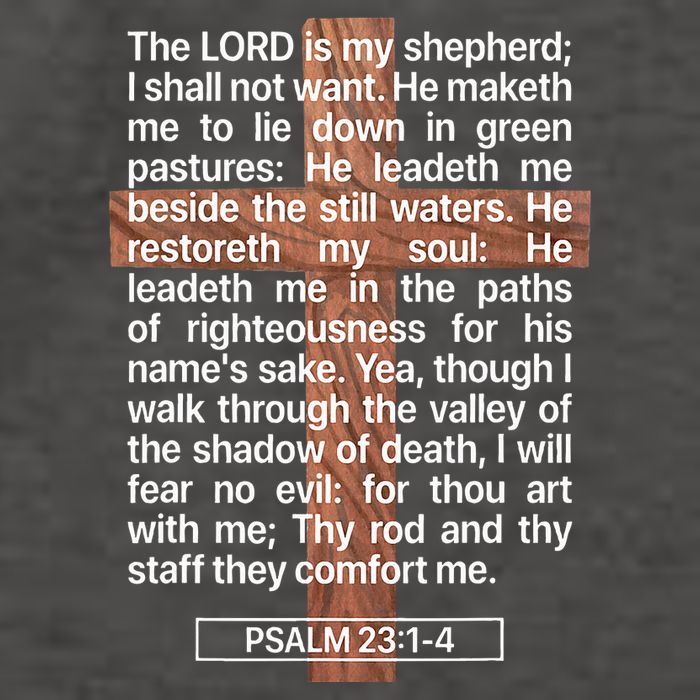 Psalm 23 The Book Of Psalms 2314 The Lord Is My Shepherd Vector Backpack