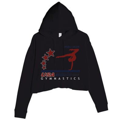 Paris 2024 T.E.A.M U.S.A Gymnastics Support Crop Fleece Hoodie