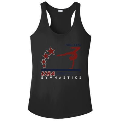 Paris 2024 T.E.A.M U.S.A Gymnastics Support Ladies PosiCharge Competitor Racerback Tank